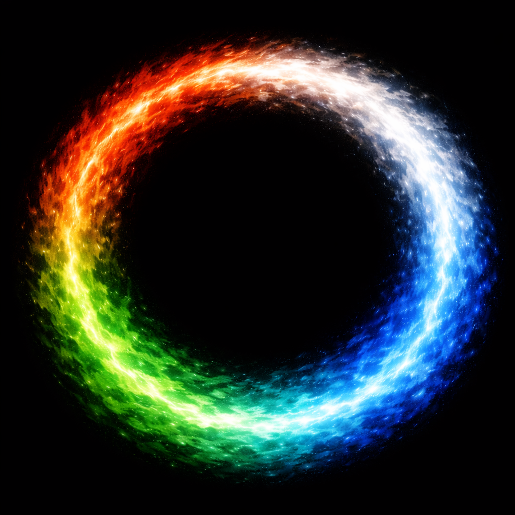 Mana - Four elemental quadrants representing Fire, Wind, Earth, and Water